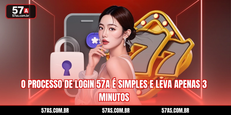 O processo de login 57A é simples e leva apenas 3 minutos